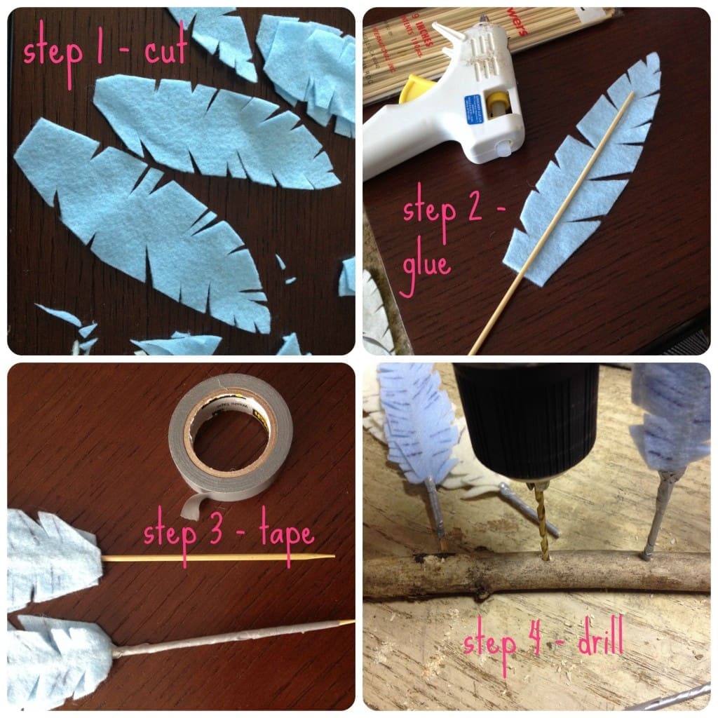 feather collage