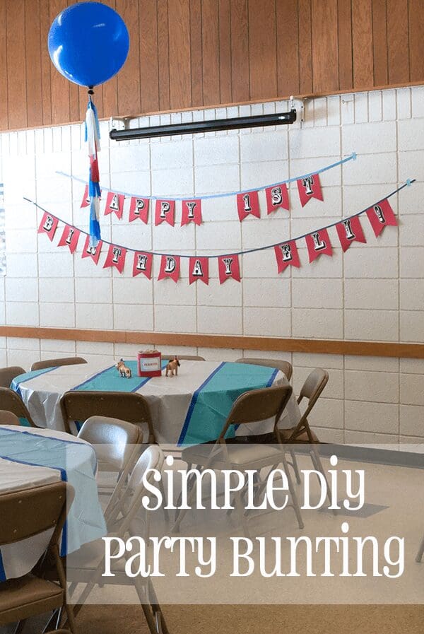DIY Party Bunting | Twin Cities Familys Blog