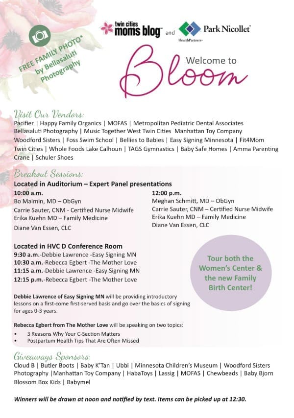 Details & FAQs about BLOOM |Twin Cities Familys Blog