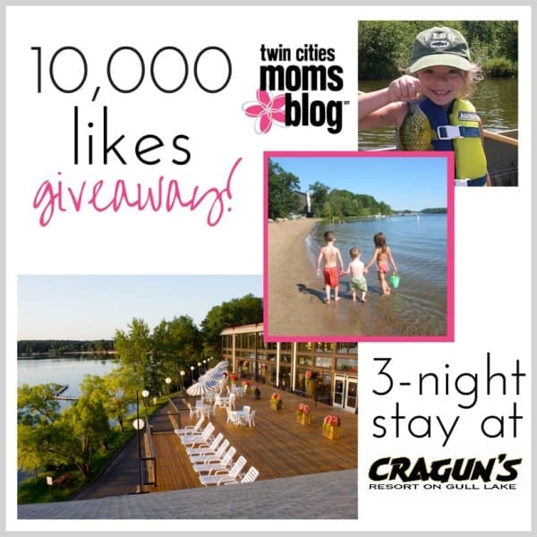 10,000 Likes Giveaway to Cragun's Resort | Twin Cities Familys Blog