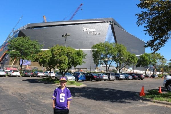 In His Wildest Dreams: A 9-year-old Boy Tours USBank Stadium | Twin Cities Familys Blog