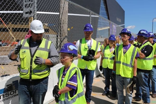 In His Wildest Dreams: A 9-year-old Boy Tours USBank Stadium | Twin Cities Familys Blog