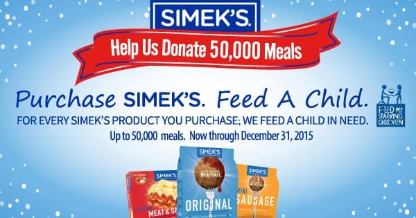 Purchase Simek's Meatball and Feed a Child | Twin Cities Familys Blog