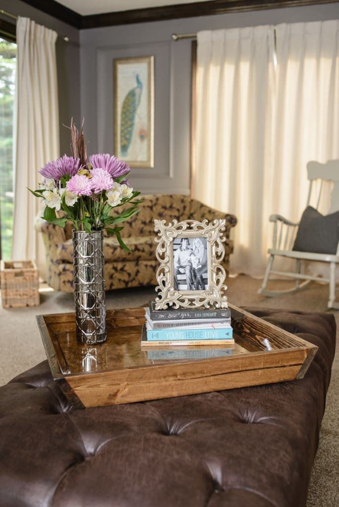 DIY Ottoman Serving Tray | Twin Cities Familys Blog