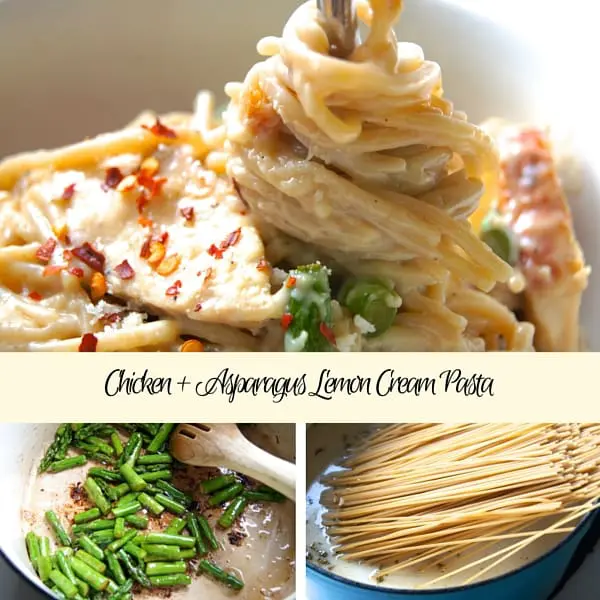 Family Favorite Weeknight Meal: One Pot Chicken + Asparagus Lemon Cream Pasta | Twin Cities Familys Blog