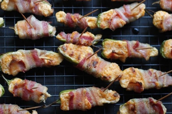 Bacon Wrapped Cheddar Cheese Jalapeño Poppers | Twin Cities Familys Blog