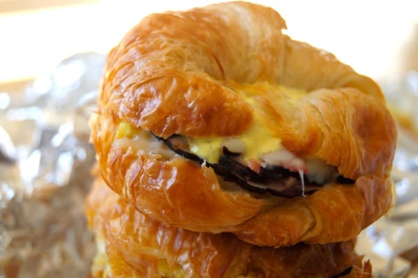 Make Ahead Meal for Busy Nights: Maple Mustard Baked Ham and Cheese Croissants | Twin Cities Familys Blog