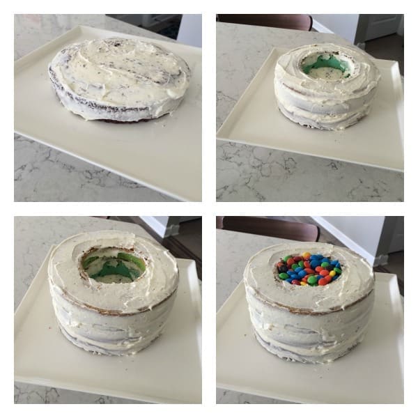 Birthday Layer Cake with Surprise M&MS Filling | Twin Cities Familys Blog