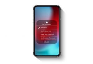 cell phone screen with do not disturb setting - how to set personal boundaries with your phone