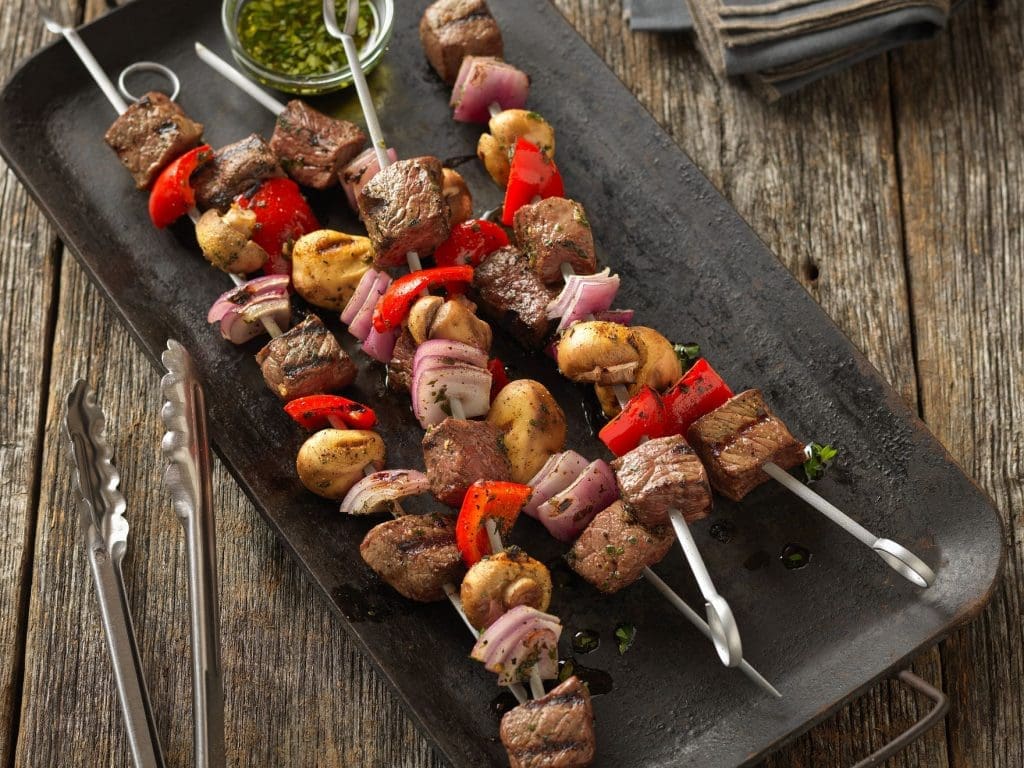 beef up your grilling - beef kabobs