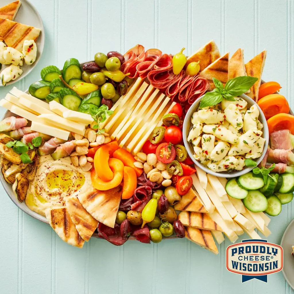summer cheese and meat platter - reasons to celebrate national dairy month