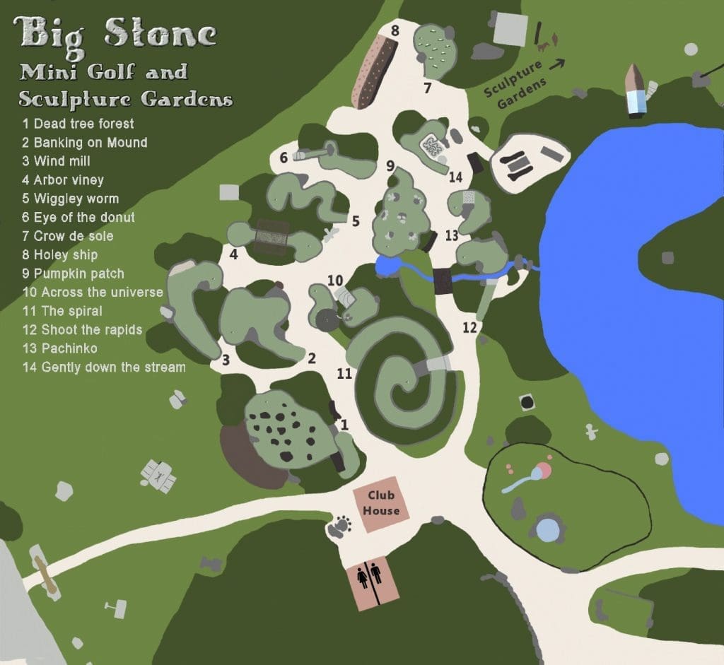 big stone mini golf