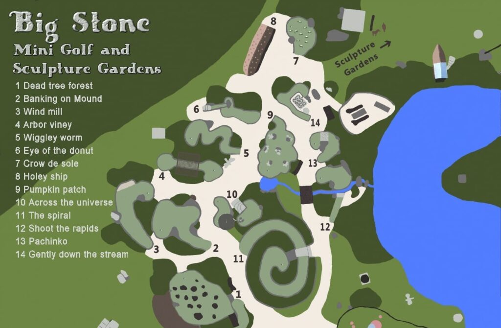 big stone mini golf