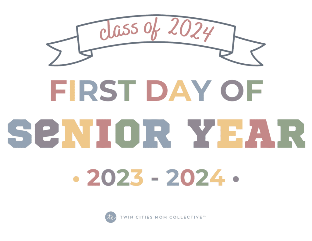 first-day-of-school-signs-free-printable for First Day Of Senior Year Sign Free Printable First Day of School Signs: FREE Printable for First Day Of Senior Year Sign Free Printable