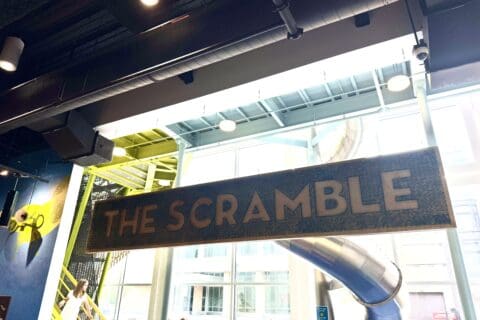 Entrance to The Scramble | | photo by Twin Cities Family