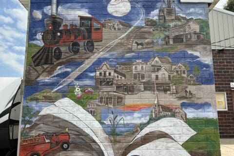 Mural at City Square Park in Cologne | photo by Elizabeth Pershing for Twin Cities Family