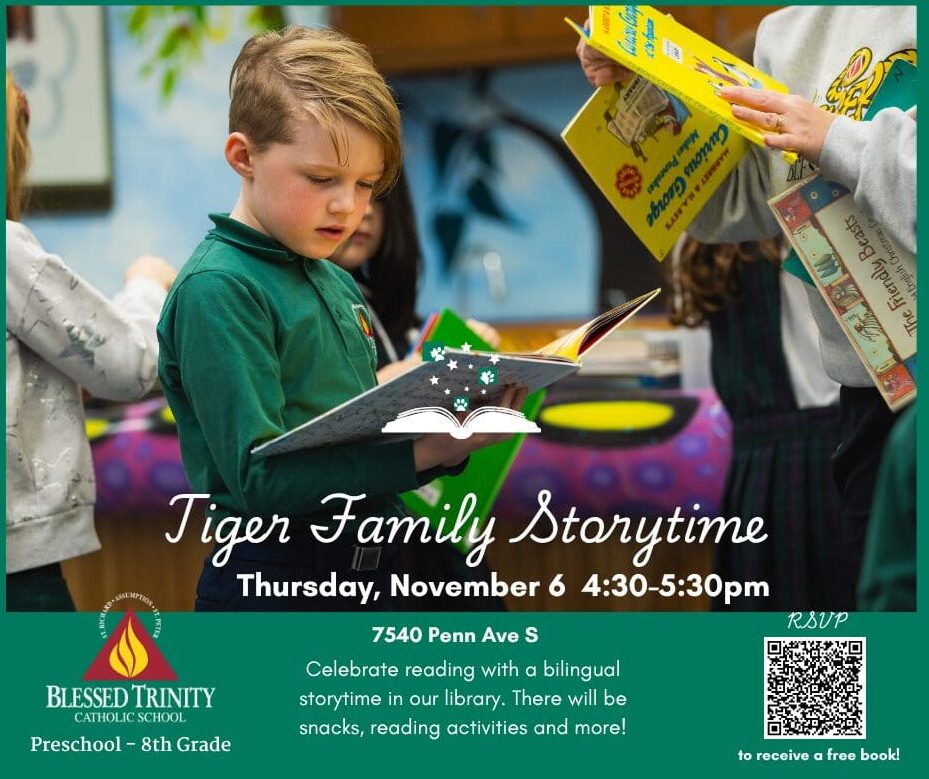 Tiger Family Storytime | Trinity Catholic School
