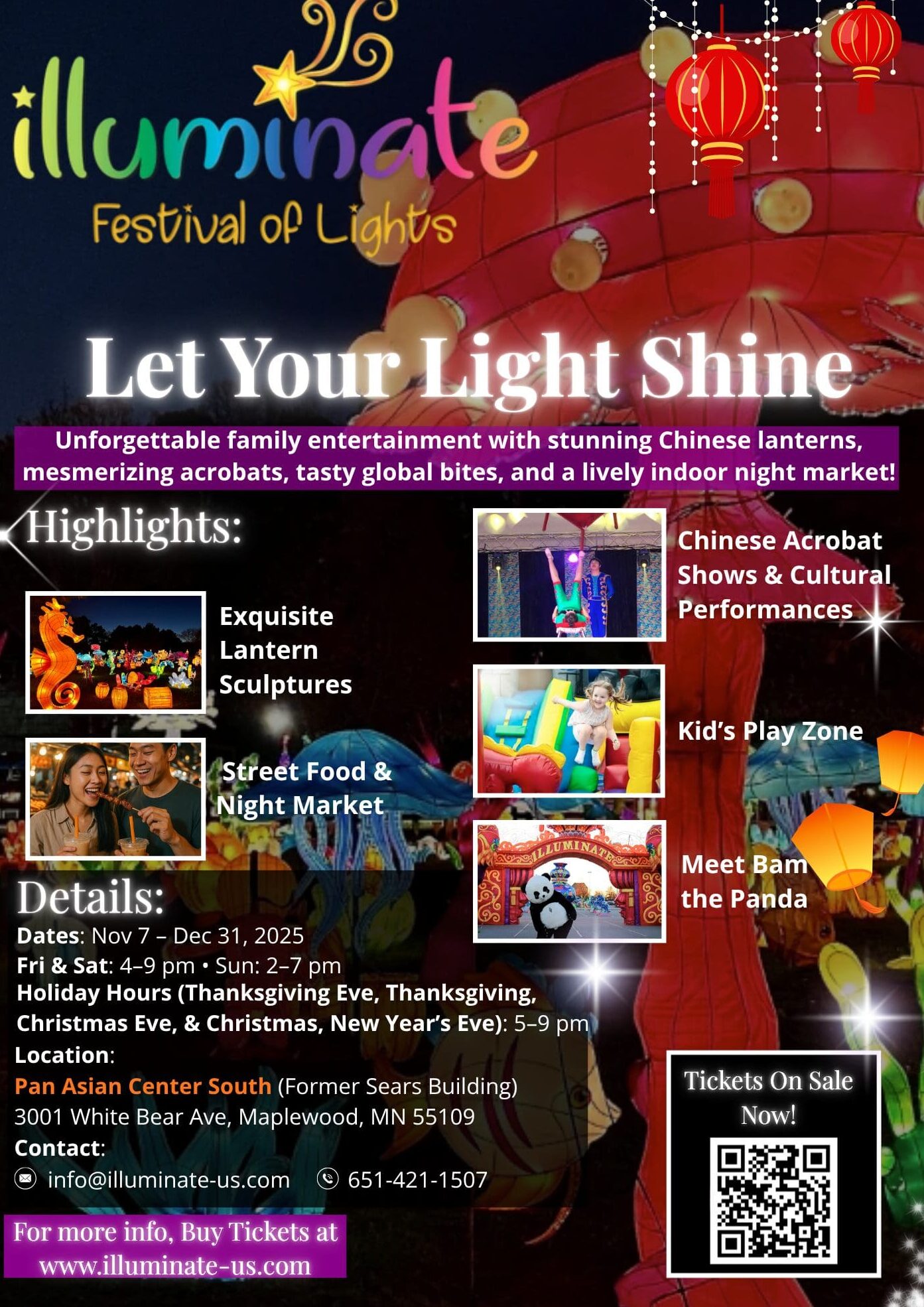 Illuminate Festival of Lights | Pan Asian Center- Maplewood