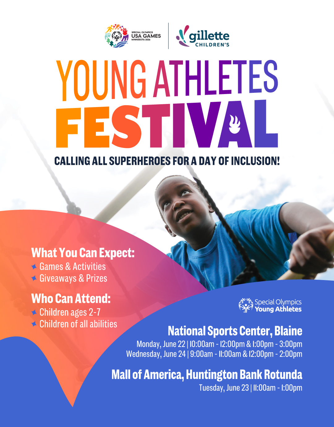 Special Olympics Young Athletes Festival | National Sports Center – Blaine