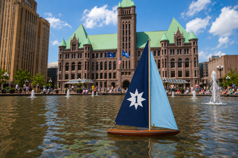 The Minneapolis Model Sailboat Pond | People’s Plaza – Minneapolis